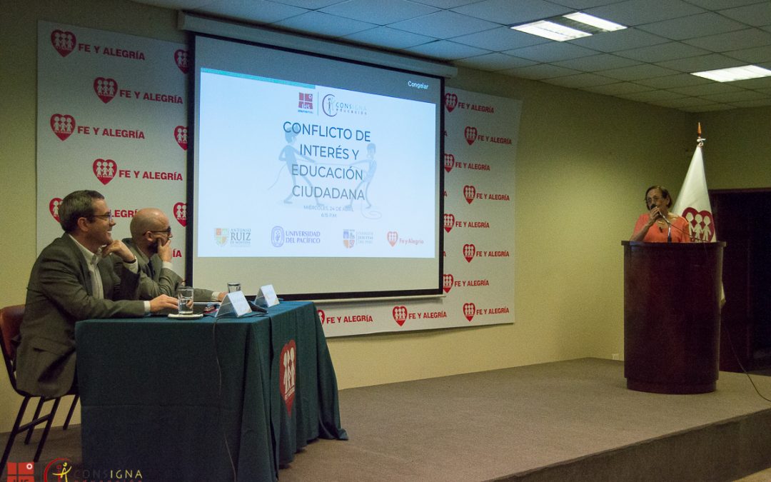 Consigna organizó el Conversatorio: «Conflicto de Interés y Educación Ciudadana»
