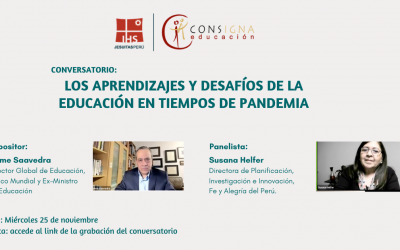 Consigna organizó el conversatorio virtual: «Los aprendizajes y desafíos de la educación en tiempos de pandemia»